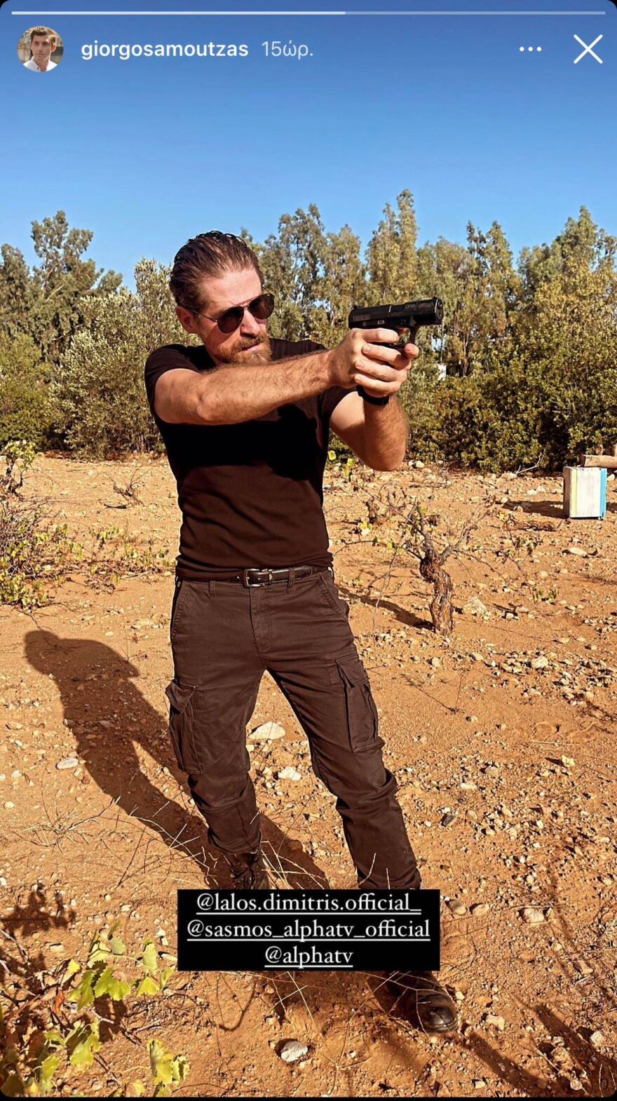 Σασμός: Ο Γιώργος Αμούτζας απαθανατίζει τον «Μαθιό» στα γυρίσματα της σειράς