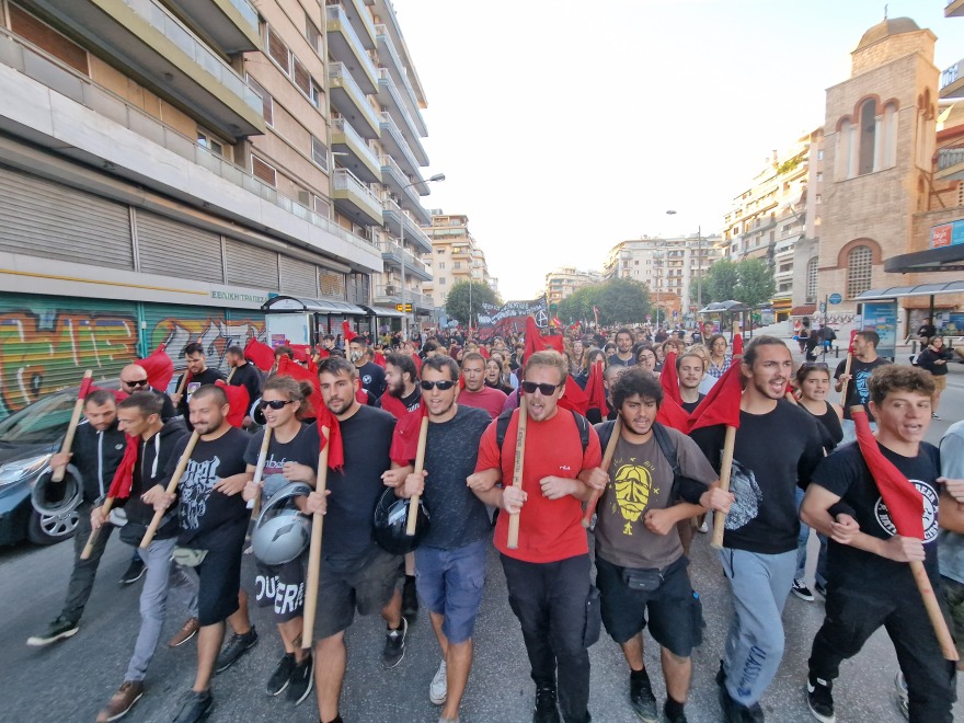 Θεσσαλονίκη: Πορεία μνήμης για τα 9 χρόνια από τη δολοφονία του Παύλου Φύσσα 