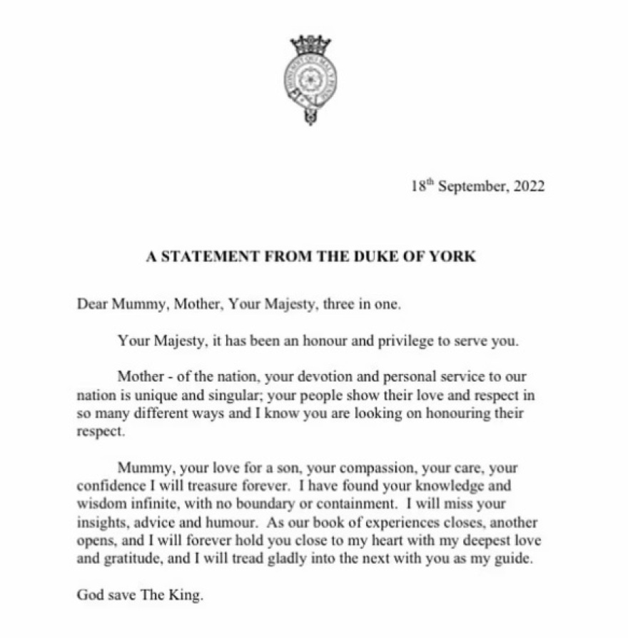 Βασίλισσα Ελισάβετ: Φόρο τιμής απέτισε ο «άτακτος» γιος Άντριου - «Ήταν τιμή και προνόμιο να σας υπηρετήσω»