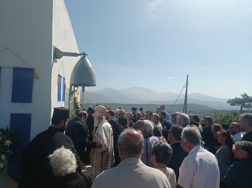 Αρκαλοχώρι: Ένας χρόνος από τον σεισμό - Εγκαίνια του Ναού του Προφήτη Ηλία που είχε καταρρεύσει