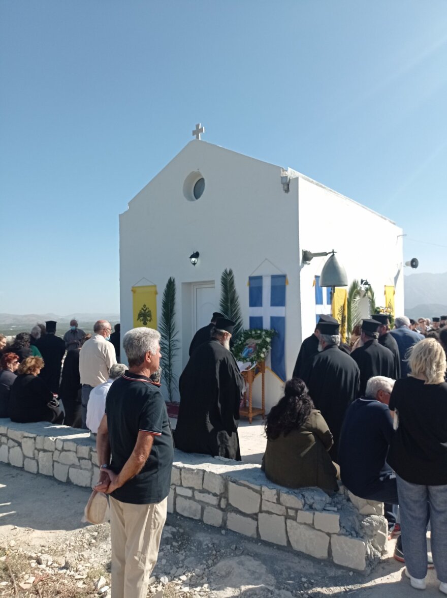 Αρκαλοχώρι: Ένας χρόνος από τον σεισμό - Εγκαίνια του Ναού του Προφήτη Ηλία που είχε καταρρεύσει