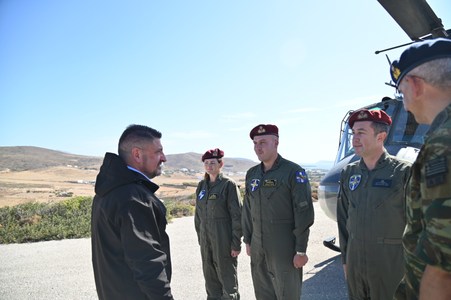 Επίσκεψη Χαρδαλιά στα επιτηρητικά φυλάκια Χάλκης, Κάσου και Αστυπάλαιας - Δείτε εικόνες