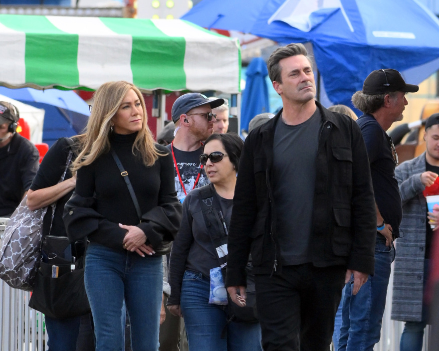 The Morning Show: Τζον Χαμ και Τζένιφερ Άνιστον στα γυρίσματα της σειράς