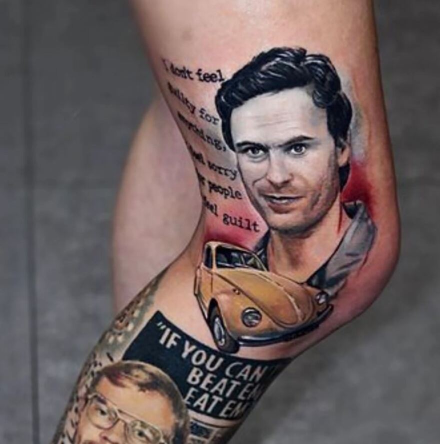 Διχάζει η 28χρονη που έκανε τατουάζ διάσημους κατά συρροή δολοφόνους 