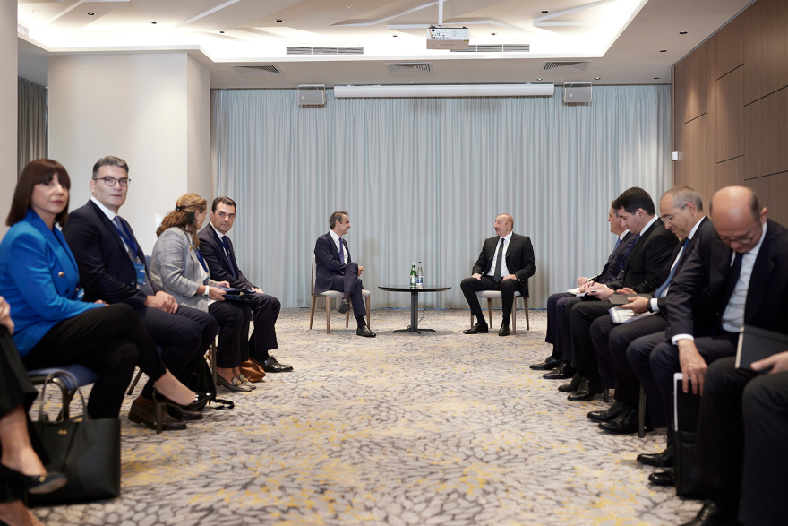 Μητσοτάκης με πρόεδρο Αζερμπαϊτζάν για ενεργειακή συνεργασία