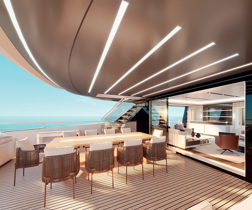 Baglietto 133 DOM: Το πλωτό παλάτι που ταξιδεύει  με μπαταρίες