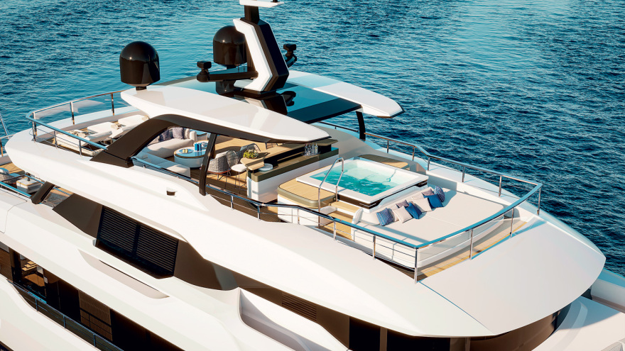 Baglietto 133 DOM: Το πλωτό παλάτι που ταξιδεύει  με μπαταρίες