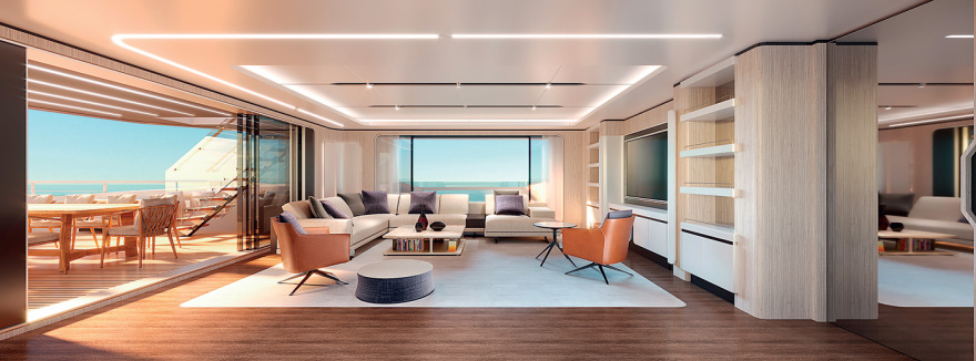 Baglietto 133 DOM: Το πλωτό παλάτι που ταξιδεύει  με μπαταρίες