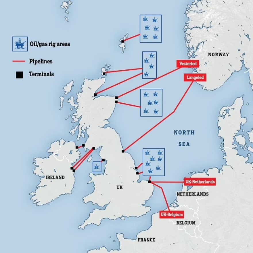 Η Βρετανία έστειλε δύο πολεμικά πλοία στη Βόρεια Θάλασσα για την προστασία των αγωγών