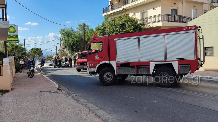 Τροχαίο στα Χανιά: Σύγκρουση μηχανής με αυτοκίνητο - Ένας τραυματίας