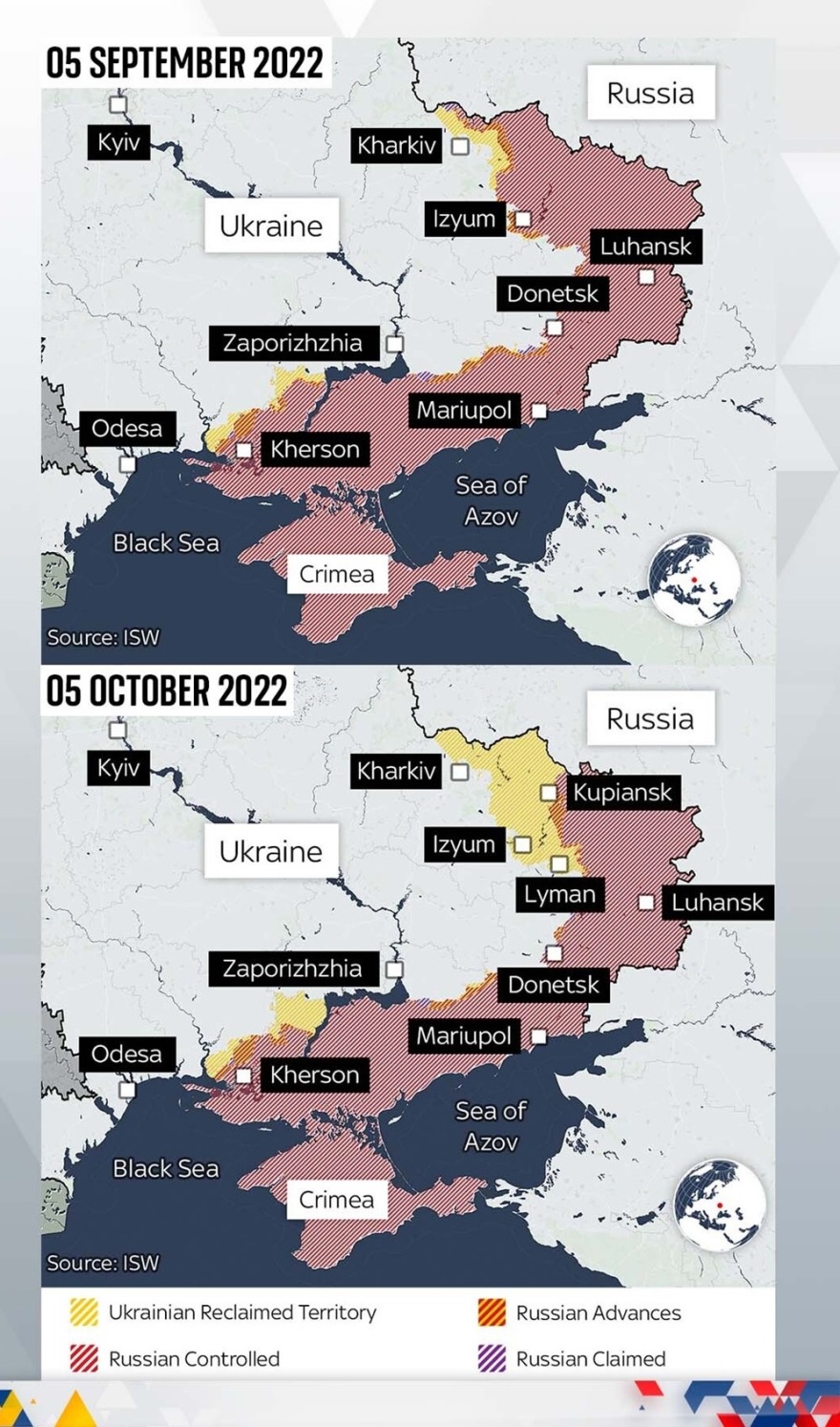 Πόλεμος στην Ουκρανία: Πάνω από 400 τ.χλμ. στη Χερσώνα έχει ανακτήσει ο ουκρανικός στρατός