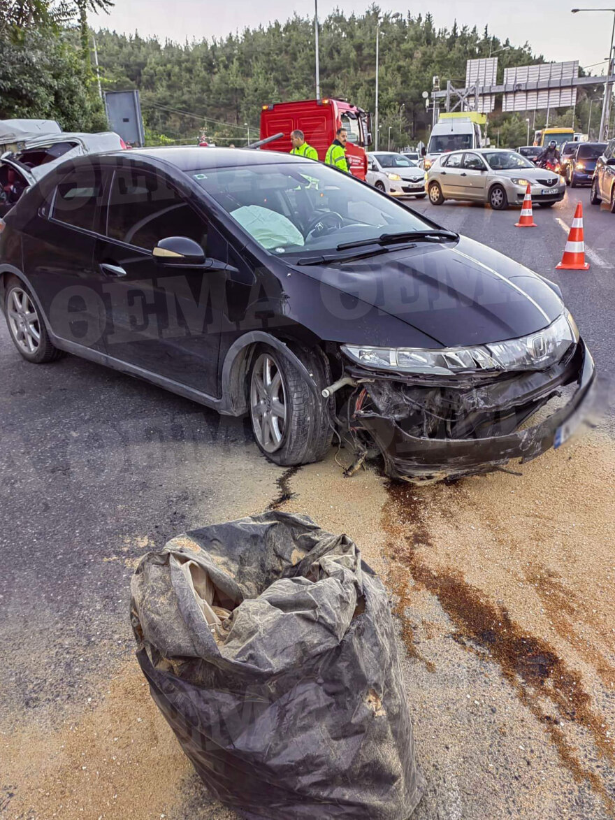 Θεσσαλονίκη: Σοβαρό τροχαίο στον Περιφερειακό - Δύο τραυματίες και ουρές χιλιομέτρων