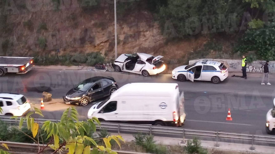 Θεσσαλονίκη: Σοβαρό τροχαίο στον Περιφερειακό - Δύο τραυματίες και ουρές χιλιομέτρων