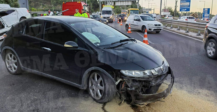 Θεσσαλονίκη: Σοβαρό τροχαίο στον Περιφερειακό - Δύο τραυματίες και ουρές χιλιομέτρων