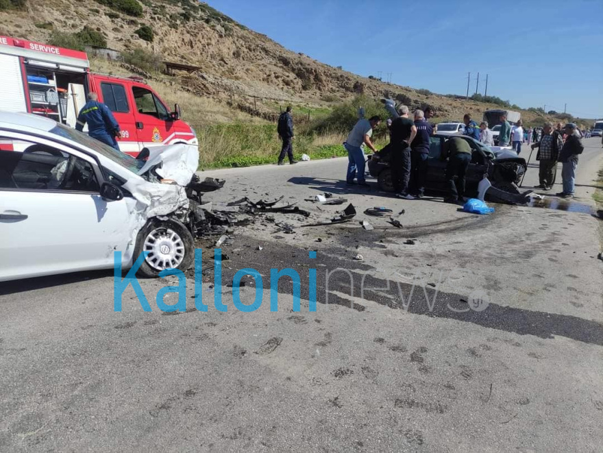 Λέσβος: ΙΧ επιχείρησε προσπέραση και συγκρούστηκε με διερχόμενα οχήματα - Ένας νεκρός