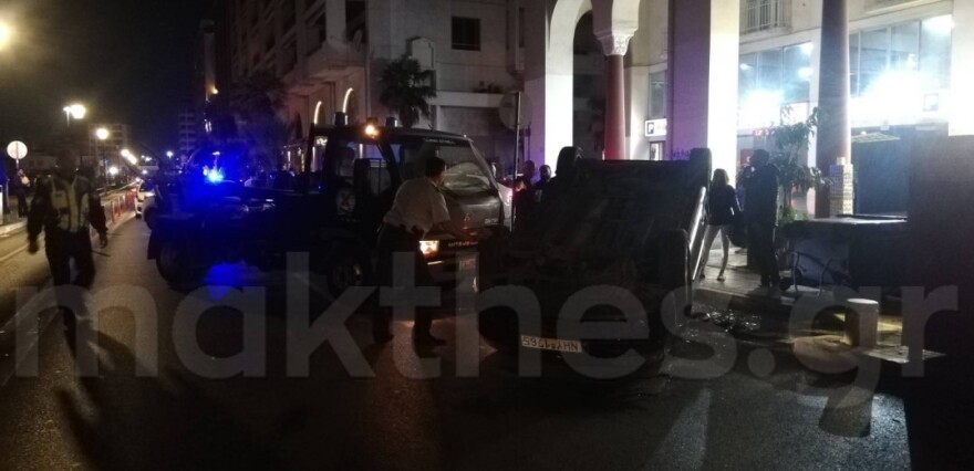 Καραμπόλα τριών οχημάτων στη Θεσσαλονίκη - Τούμπαρε ΙΧ
