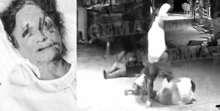 Αίγινα: Βίντεο-ντοκουμέντο από τον άγριο ξυλοδαρμό του ξενοδόχου και της 67χρονης μητέρας του