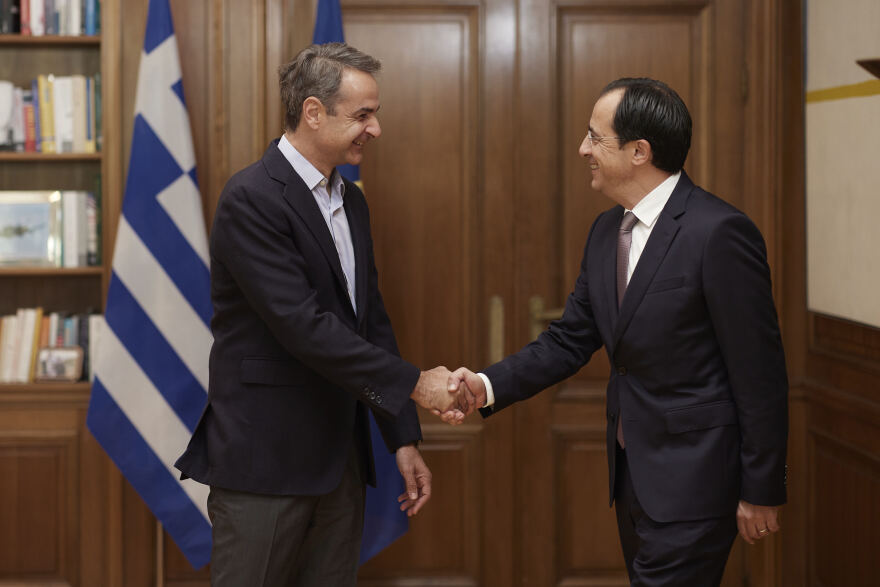 Μητσοτάκης: Για το Κυπριακό και τις τουρκικές προκλήσεις συζήτησε με τον Νίκο Χριστοδουλίδη