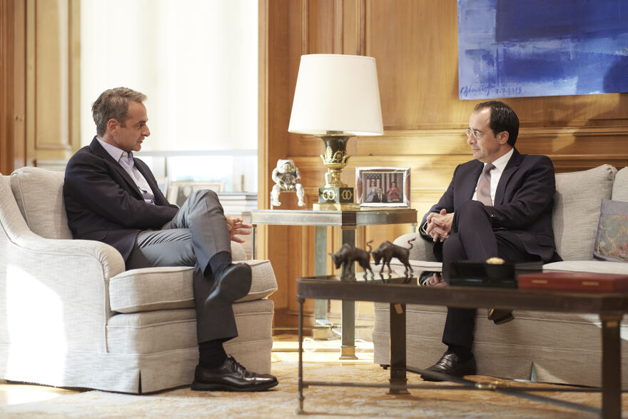 Μητσοτάκης: Για το Κυπριακό και τις τουρκικές προκλήσεις συζήτησε με τον Νίκο Χριστοδουλίδη