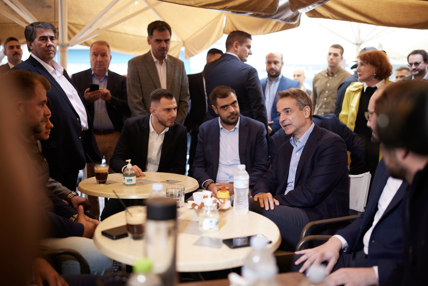 Μητσοτάκης: Στα αρχαία ανάκτορα και το μουσείο της Πέλλας - «Μοναδικός προορισμός η Μακεδονία»