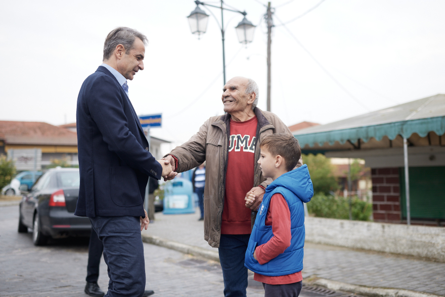 Μητσοτάκης: Στα αρχαία ανάκτορα και το μουσείο της Πέλλας - «Μοναδικός προορισμός η Μακεδονία»