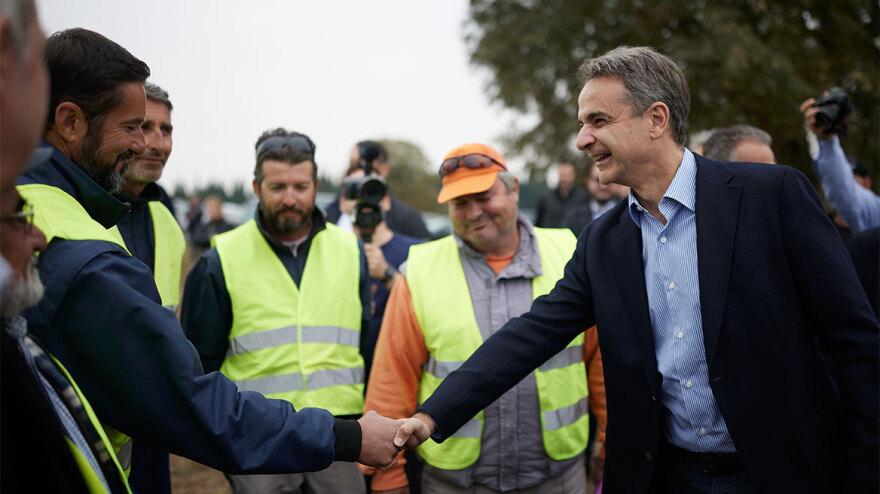 Περιοδεία Μητσοτάκη σε Πέλλα και Έδεσσα - Συναντήσεις με κατοίκους και φορείς 
