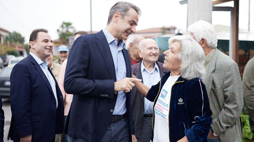 Περιοδεία Μητσοτάκη σε Πέλλα και Έδεσσα - Συναντήσεις με κατοίκους και φορείς 