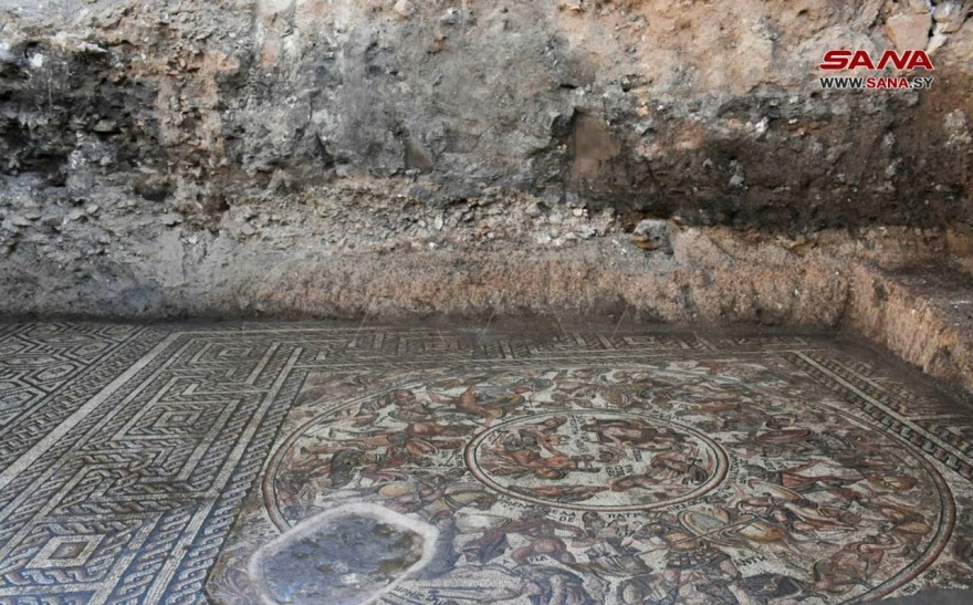 Συρία: Ένα σπάνιο, τεράστιο ψηφιδωτό της ρωμαϊκής εποχής βρέθηκε στην Αλ Ραστάν