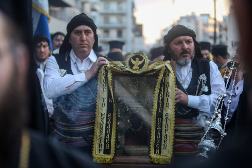 Στους Αμπελόκηπους η ιερά και θαυματουργός εικόνα της Παναγίας Σουμελά - Δείτε φωτογραφίες