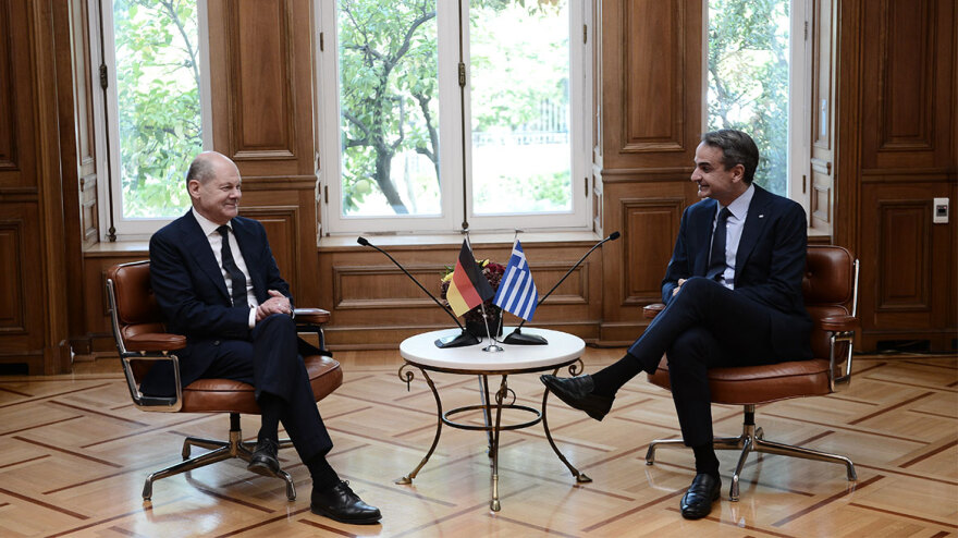 Ενόχληση των τουρκικών ΜΜΕ για τη συνάντηση Μητσοτάκη-Σολτς - «Η Ελλάδα παίζει με τη φωτιά»