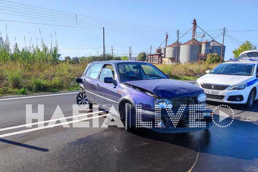 Σοβαρό τροχαίο στην Πατρών-Πύργου - Δυο τραυματίες μετά από καραμπόλα