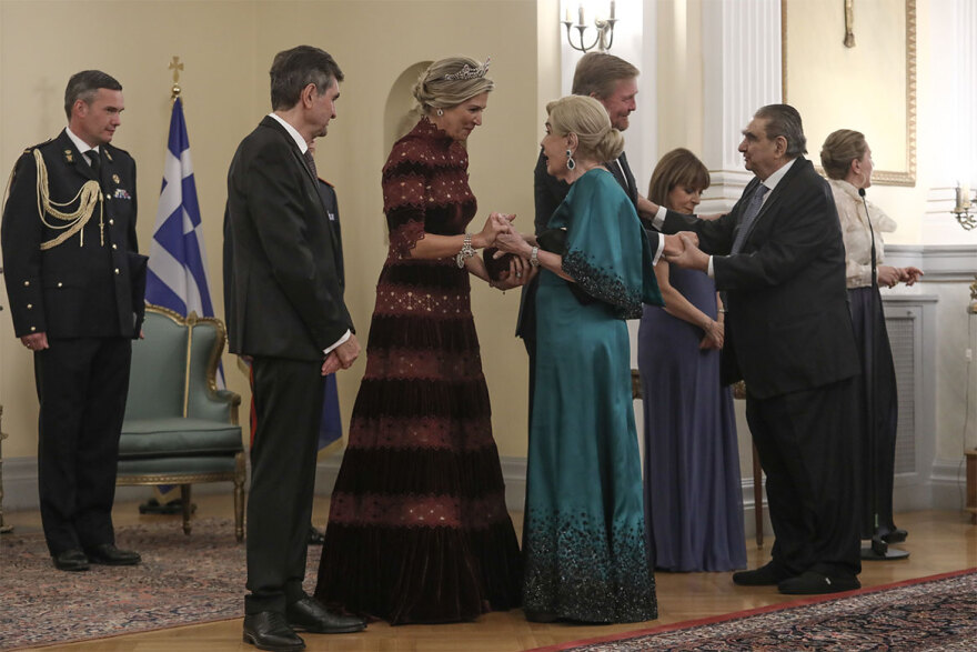 Όλα όσα έγιναν στο δείπνο προς τιμήν του βασιλικού ζεύγους της Ολλανδίας στο Προεδρικό - Δείτε φωτογραφίες 