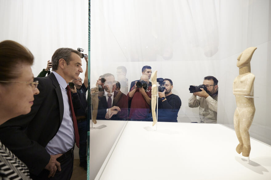 Στο Μουσείο Κυκλαδικής Τέχνης ο Μητσοτάκης για τη συλλογή Stern: Δέσμευση η διεκδίκηση της κληρονομιάς μας