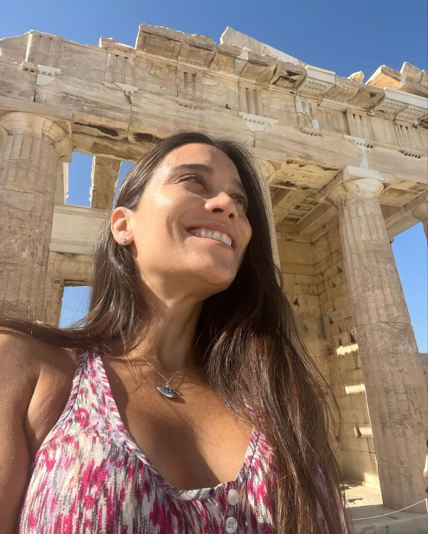 Μαρσέλο: Η σύζυγός του, Κλαρίς Άλβες, πήγε στην Ακρόπολη - Δείτε φωτογραφίες