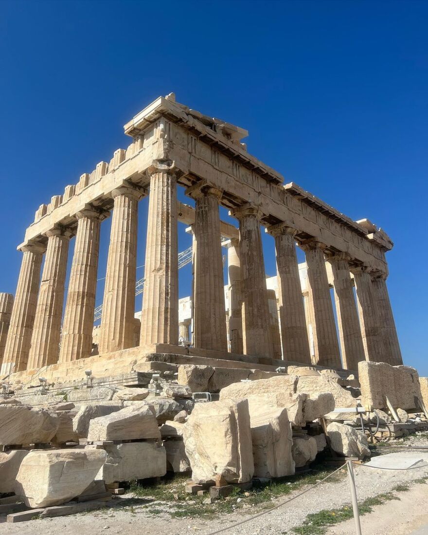 Μαρσέλο: Η σύζυγός του, Κλαρίς Άλβες, πήγε στην Ακρόπολη - Δείτε φωτογραφίες