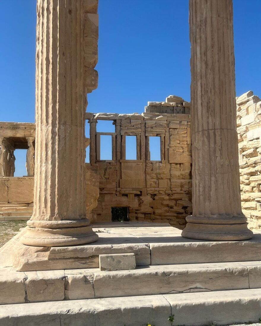 Μαρσέλο: Η σύζυγός του, Κλαρίς Άλβες, πήγε στην Ακρόπολη - Δείτε φωτογραφίες