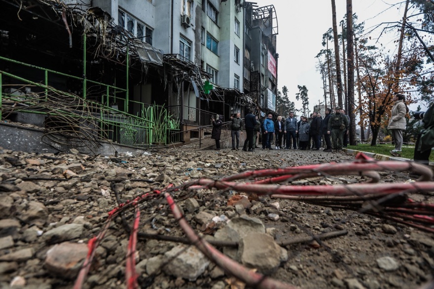 Στην Ουκρανία η Σακελλαροπούλου με τον Παναγιωτόπουλο - Πήγε σε Μποροντιάνκα, Μπούτσα και Ιρπίν