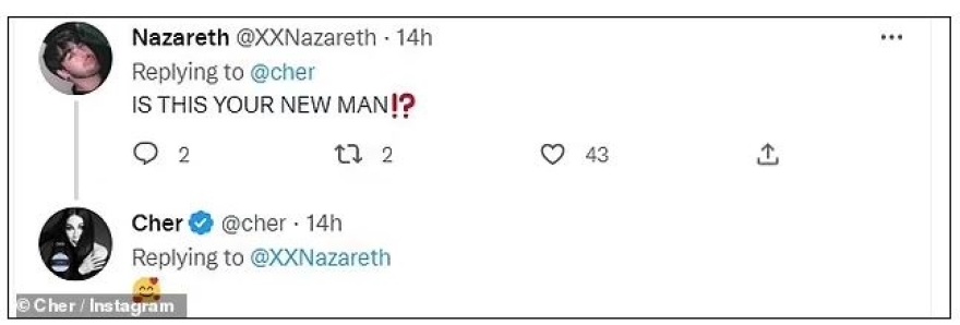 Σερ: Η απάντηση της για τον 40 χρόνια μικρότερο σύντροφό της - «Η αγάπη δεν ξέρει μαθηματικά»