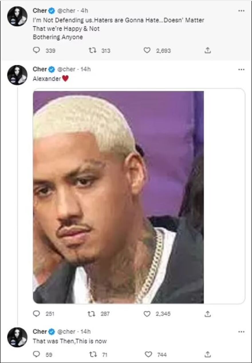 Σερ: Η απάντηση της για τον 40 χρόνια μικρότερο σύντροφό της - «Η αγάπη δεν ξέρει μαθηματικά»