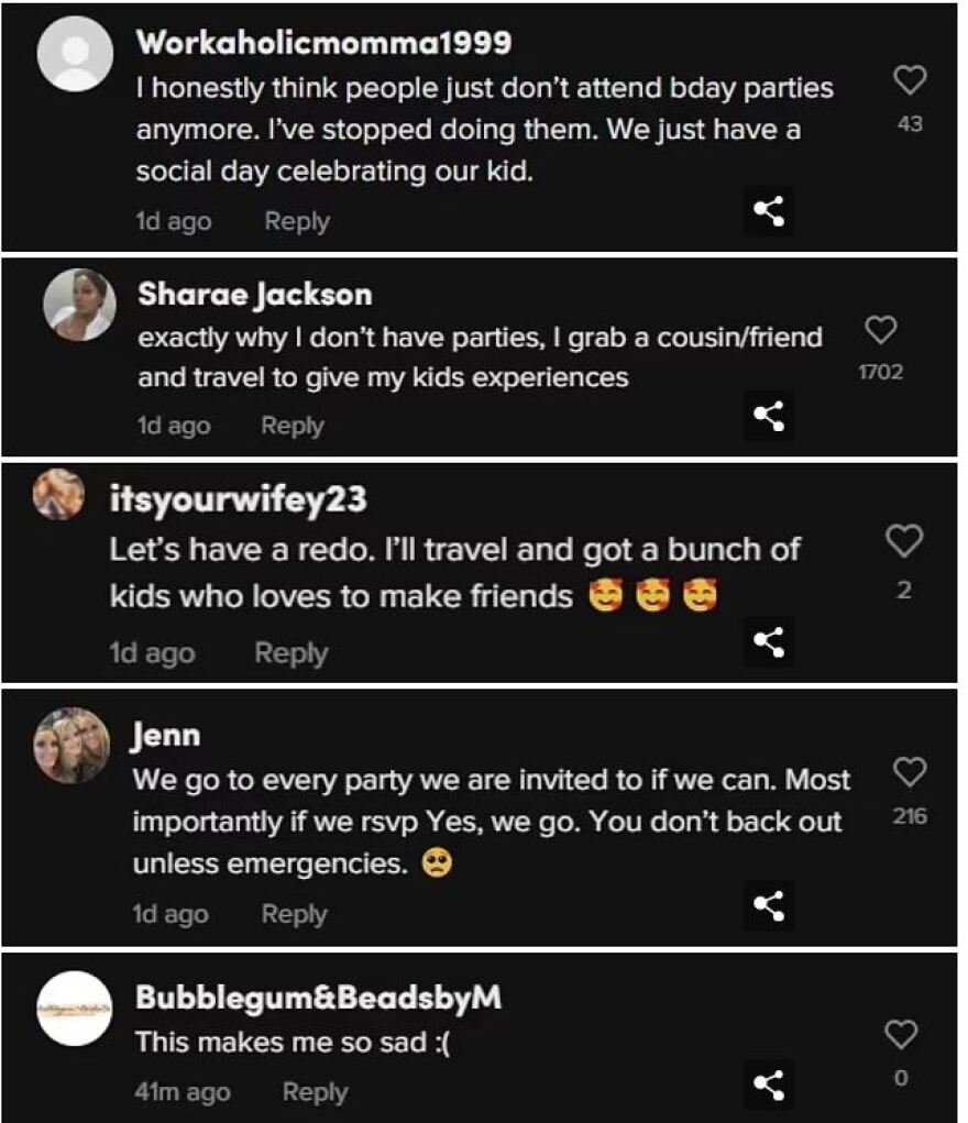 Οι δικαιολογίες που εξόργισαν τη μητέρα που έκανε πάρτι για τα γενέθλια της κόρης της και δεν εμφανίστηκε κανείς