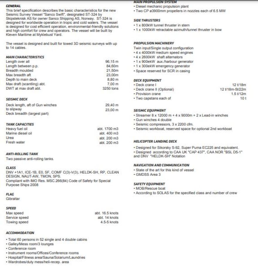 Υδρογονάνθρακες: Με το «Sanco Swift» οι σεισμικές έρευνες - Πού είναι, τα χαρακτηριστικά του