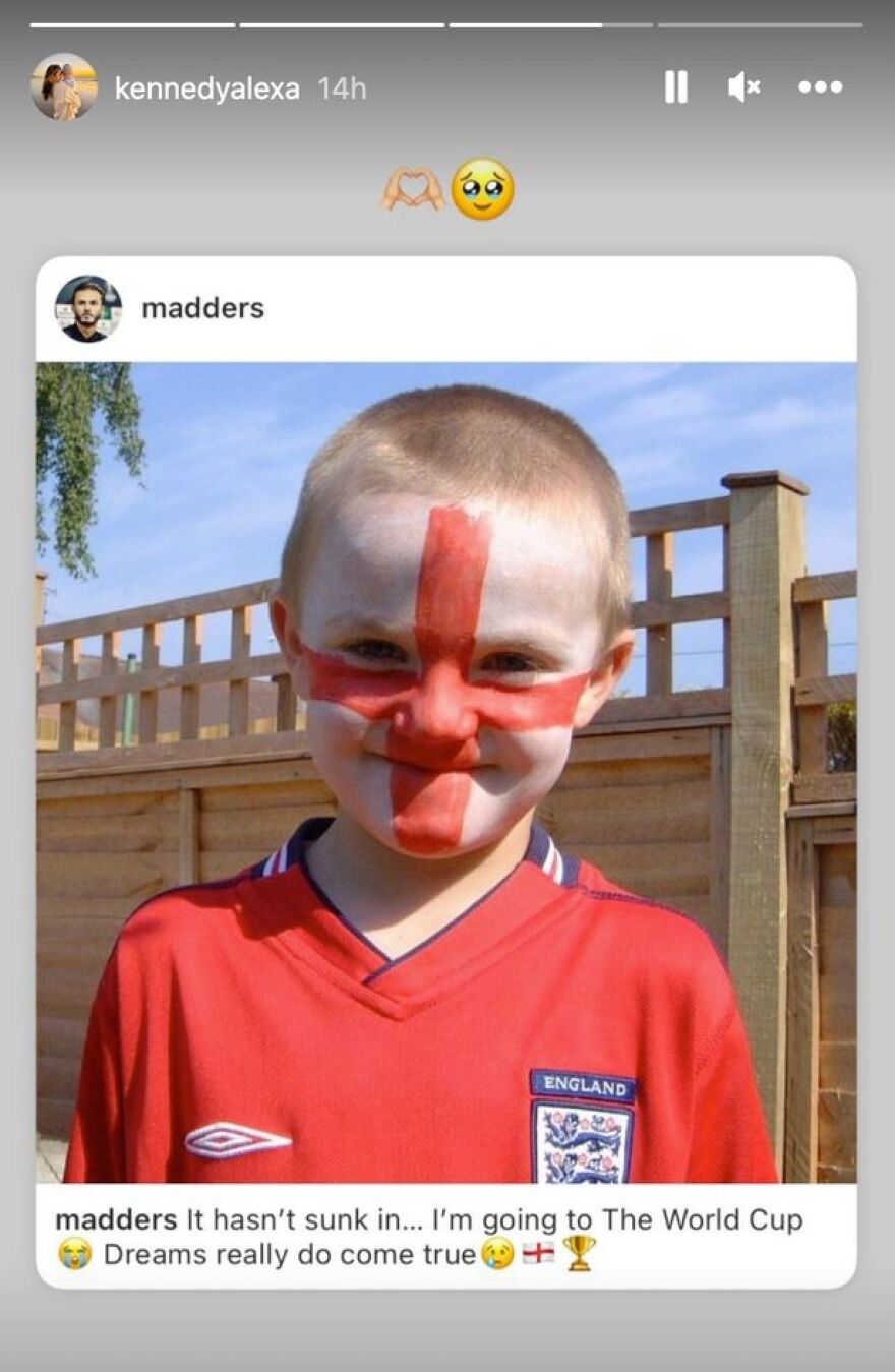 Ο Τζέιμς Μάντισον πάει Μουντιάλ και η σέξι σύντροφός του «δακρύζει» από χαρά - Δείτε βίντεο και φωτογραφίες