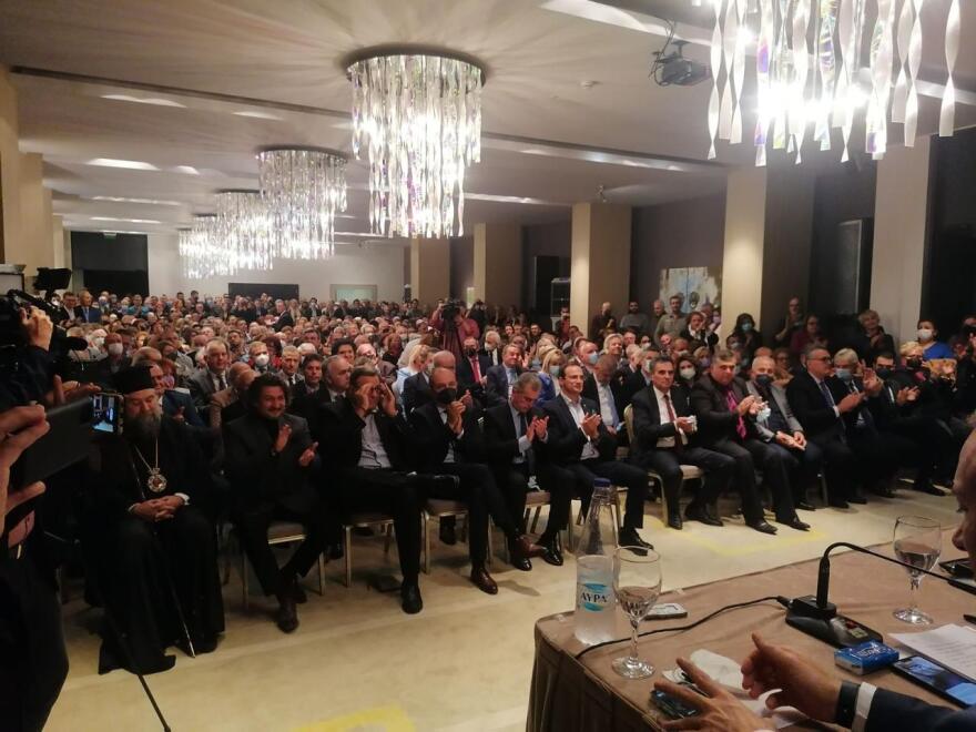 Η εκδήλωση Χατζηβασιλείου στις Σέρρες με Μπακογιάννη, Φίλη και Κωστίδη