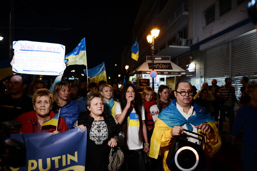 Ρουσλάνα: Στην αντιπολεμική συγκέντρωση Ουκρανών στην πλατεία Συντάγματος η τραγουδίστρια