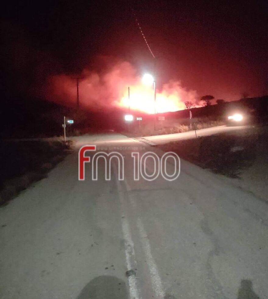 Φωτιά στη Λήμνο: Yπό έλεγχο τα περισσότερα μέτωπα της φωτιάς - Δείτε βίντεο