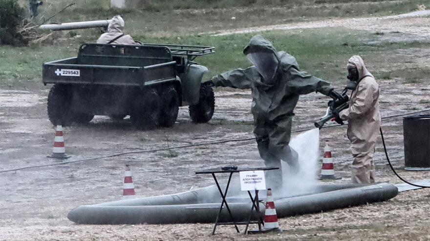 Εντυπωσιακές φωτογραφίες από άσκηση αντιμετώπισης φυσικών καταστροφών στον Ασπρόπυργο