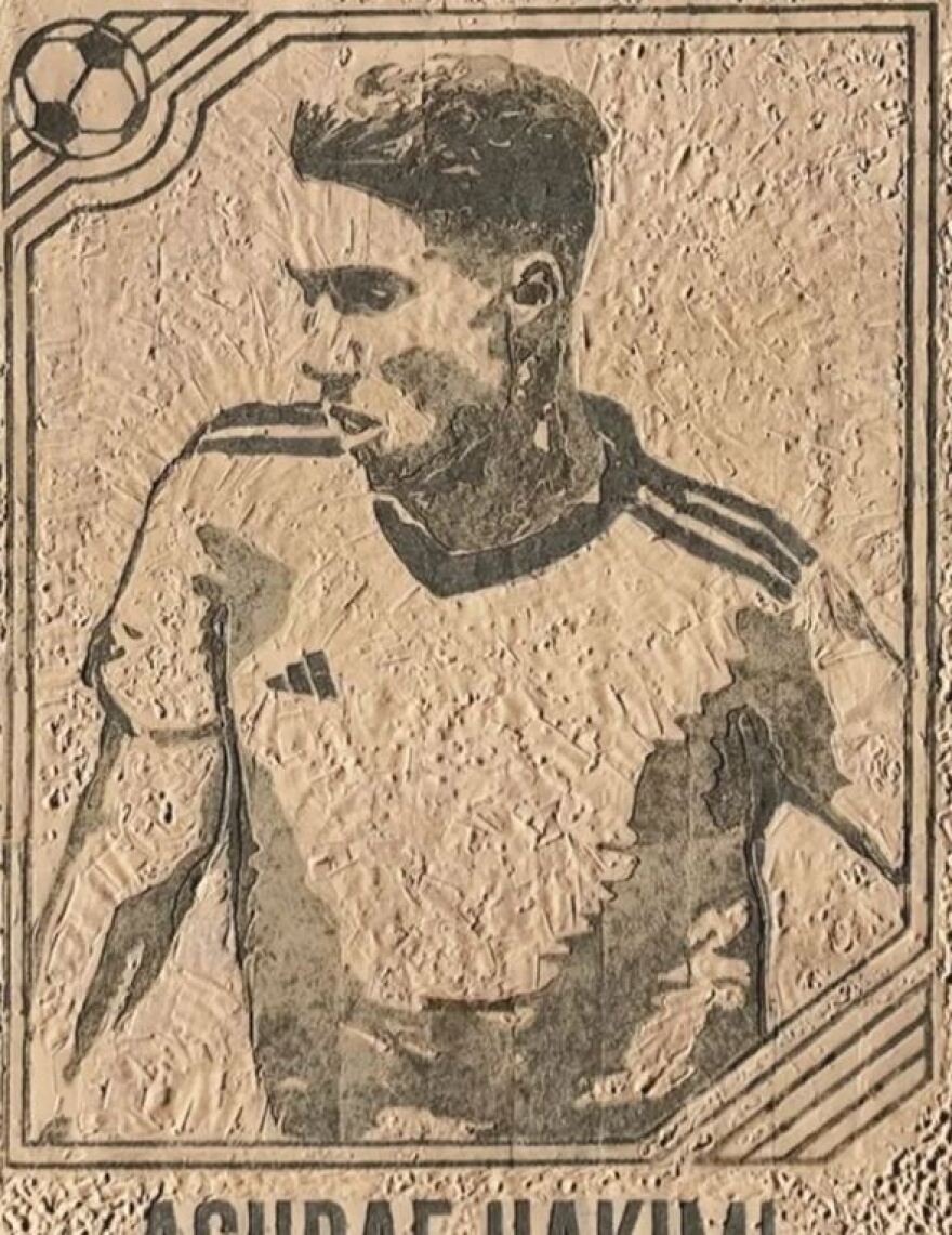 Μουντιάλ 2022: Έργο τέχνης της Adidas στην άμμο του Κατάρ με Μέσι, Χακίμι και Πέδρι 