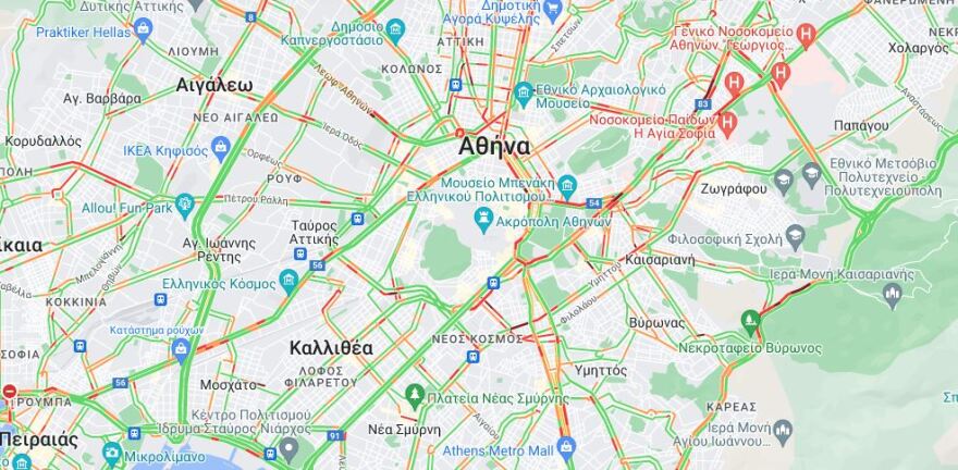 Καιρός - Κακοκαιρία Άριελ: Ομαλοποιείται η κίνηση στον Κηφισό - Πού εντοπίζονται τα σοβαρότερα προβλήματα