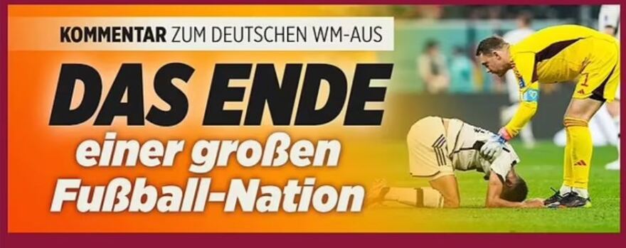 Μουντιάλ 2022: «Τι ντροπή» - Τα γερμανικά ΜΜΕ περνάνε «γενεές14» τα Πάντσερ μετά τον αποκλεισμό