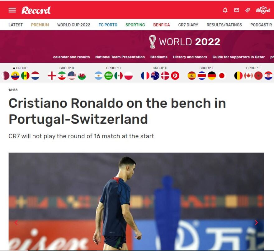 Μουντιάλ 2022: Ο Σάντος άφησε εκτός ενδεκάδας τον Ρονάλντο!